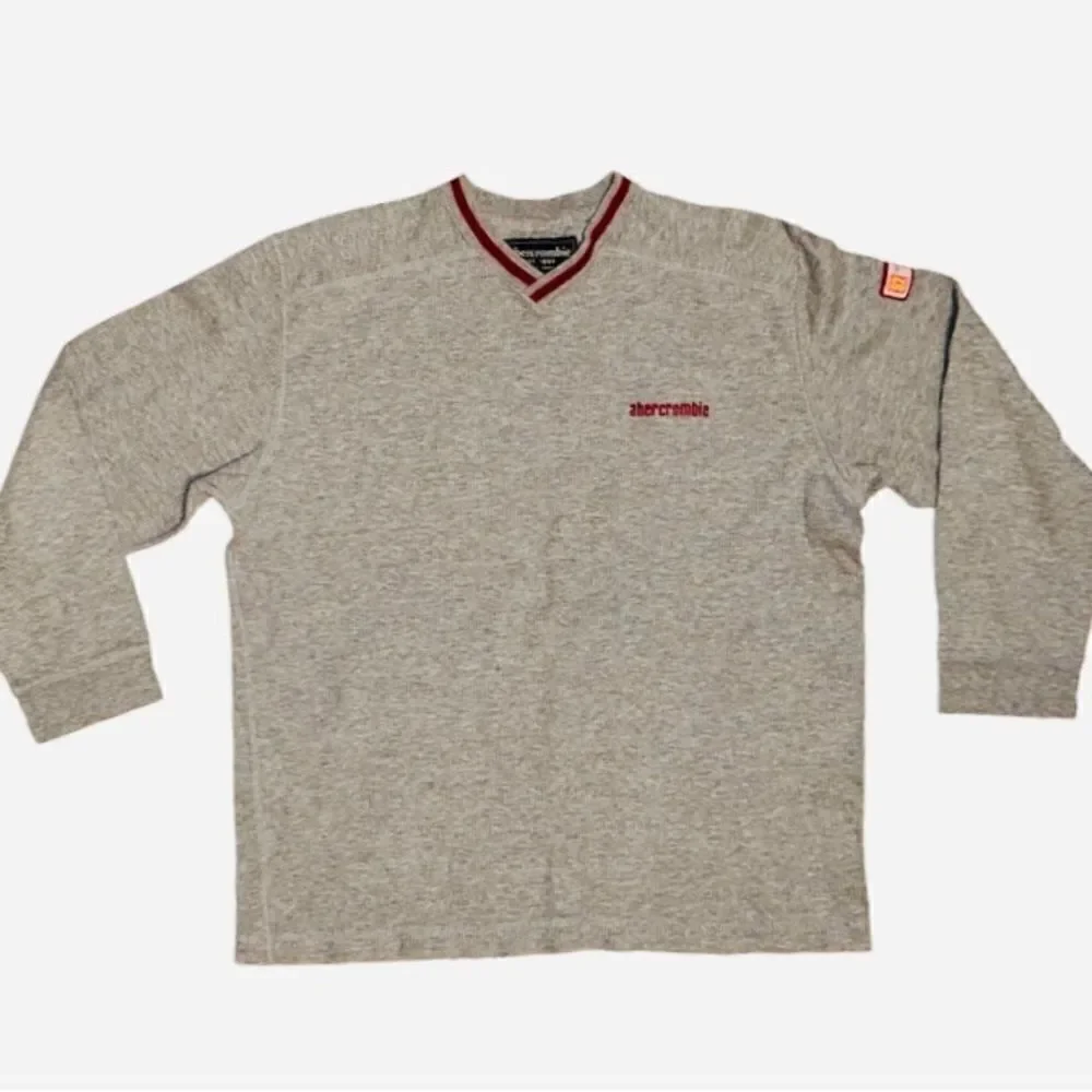 Boys Abercrombie v-neck Long Sleeve Shirt Size L‎